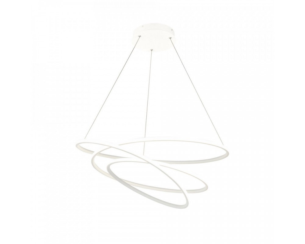 Lustra alba din metal cu LED Nola Pendant Rings Lustra alba din metal cu LED Nola Pendant Rings