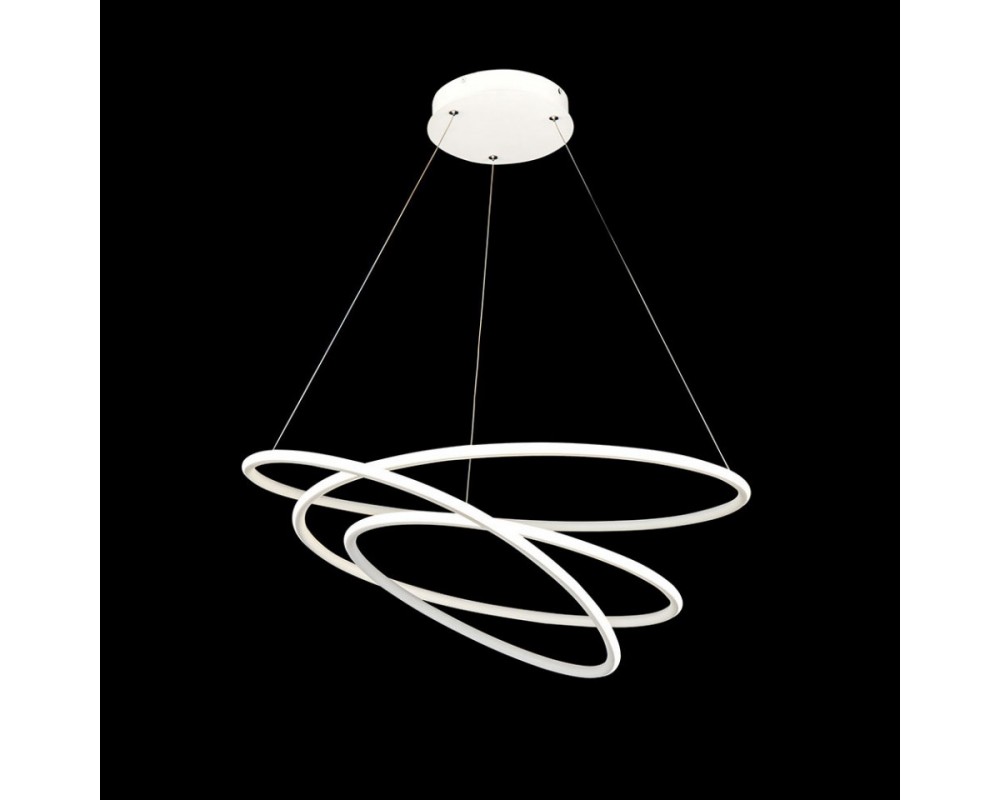 Lustra alba din metal cu LED Nola Pendant Rings Lustra alba din metal cu LED Nola Pendant Rings