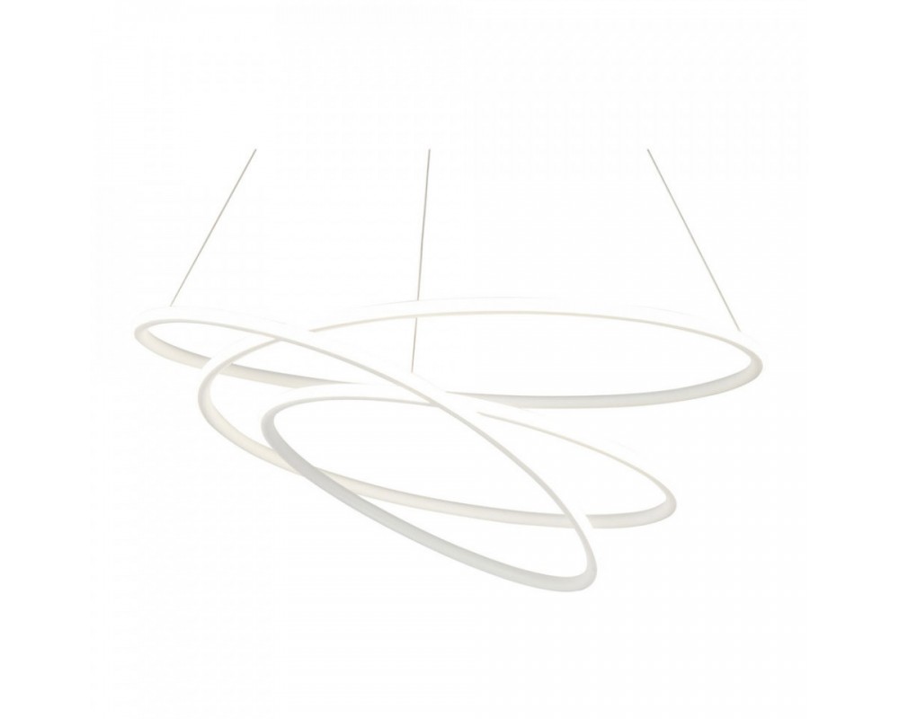 Lustra alba din metal cu LED Nola Pendant Rings Lustra alba din metal cu LED Nola Pendant Rings