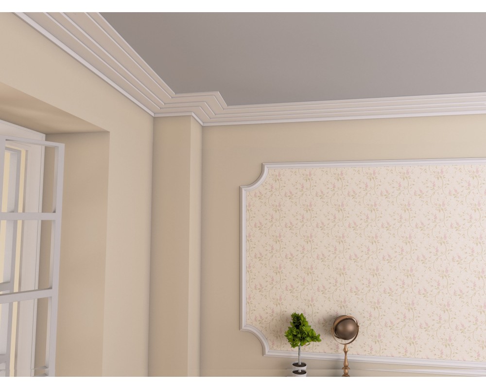 Bagheta de colt / cornisa BC15 dimensiune 225x60x2000mm