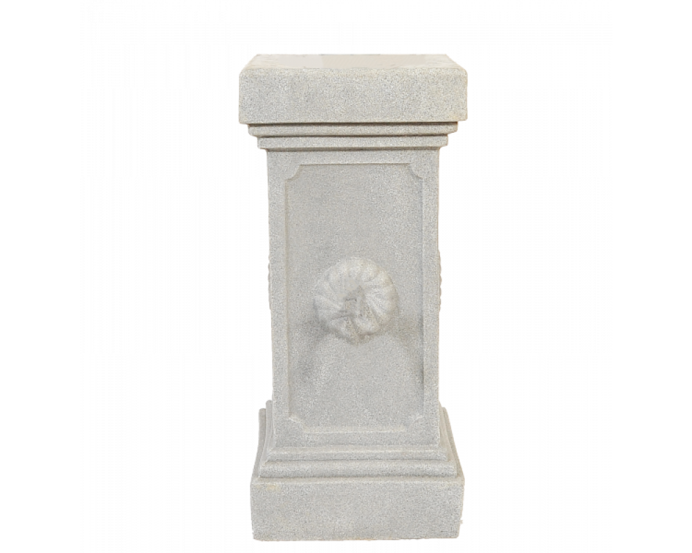 Coloană PE, ornată cu flori,decoratiuni terasa