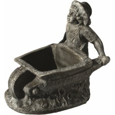 Decorațiune PE, vintage, model BĂIAT cu ROABA, decoratiuni terasa