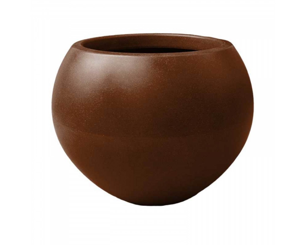 Ghiveci PE modern, rotund, imitație granit, model SWING L