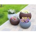 Ghiveci PE modern, rotund, imitație granit, model SWING LOW L Ghiveci PE modern, rotund, imitație granit, model SWING LOW L
