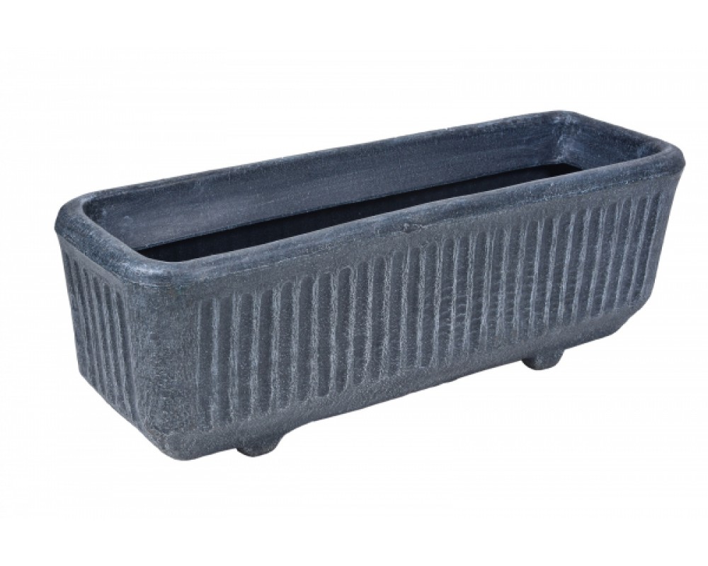 Ghiveci PE vintage, dreptunghiular, model TWIST L