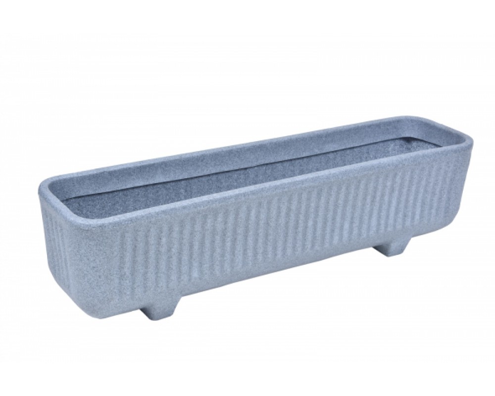 Ghiveci PE vintage, dreptunghiular, model TWIST L