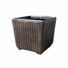Ghiveci PE vintage, pătrat, model TWIST pătrat L