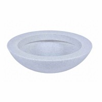 Ghiveci PE minimalist, rotund, imitație granit, model BALLET 600