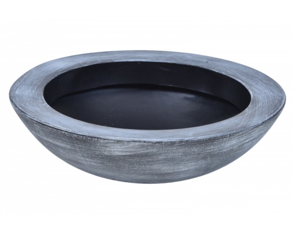 Ghiveci PE minimalist, rotund, imitație granit, model BALLET 600