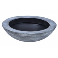 Ghiveci PE minimalist, rotund, imitație granit, model BALLET 600