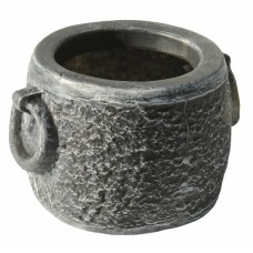 Ghiveci PE vintage, rotund, imitație piatră, model STONE S