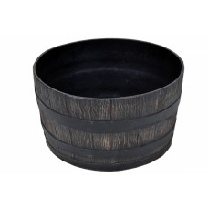 Ghiveci PE rustic, rotund, imitație ciubăr, model MAMBO S, Ø44 cm, 30 litri, decoratiuni terasa